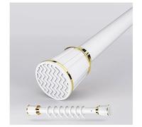 shower curtain rail, No Drilling Curtain Rod Shower Curtain Poles With Fittings For Straight And Bay Windows Eyelet Curtains Door Extendable - 16-197 In(White,3.1-4.0m+20 rings)