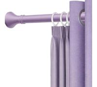 Shower Curtain Rod Adjustable 40-500 cm, Never Rust Stainless Steel Tension Curtain Rod, No Drilling Shower Rod, Spring Tension Shower Curtain Pole, for Bathroom Patio(Purple,0.4-0.5m)