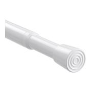 Shower Curtain Rod Extendable Curtain Poles 68-100cm White Shower Rail Tension Rods for Curtains Extendable Shower Curtain Rod Telescopic Curtain Pole No Drilling for Windows,Bathroom,Closet