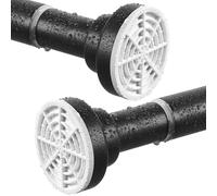 Shower Curtain Rod, Stainless Steel Extendable Shower Curtain Pole Tension Rods for Curtain No Drilling Shower Curtain Rail Net Curtain Poles for Bathroom Window Kitchen Wardrobe 160-270cm,Dark Grey