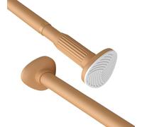 Shower Curtain Rods 15 to 196 Inch, Tension Shower Rods No Drilling for Window or Bathroom Patio, Extendable Curtain Poles 1.26" Diameter(Yellow,70-120CM)