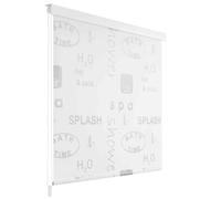 Shower Curtain Roller Blind White Home Bathroom Divider Privacy Screen