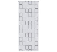 vidaXL Shower Roller Blind, Circle Design, 100x240cm, Water-Resistant Quick-Drying EVA Material, Mounting Accessories Included, Multicolour