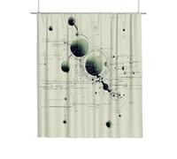 Shower Curtain Sage Green, Extra Long Shower Curtain for Bathroom 180x180, Bathroom Curtains Geometric with 12 Metal Hooks, Waterproof Polyester Fabric Bathtub Curtains Quick Dry for Wet Room C-95