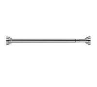 Shower Curtain Tension Rod, 24-40 Inch Spring Tension Curtain Rod Stainless Steel Tension Rod Never Rust Non-Slip No Drilling Cupboard Hanger Rod for Bathroom Kitchen Wardrobe