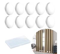 Shower Curtain Weights, 10PCS 4cm Magnetic Curtain Weights with Box for Shower Tablecloths(White)