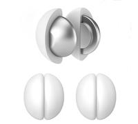 Shower Curtain Weights, Heavy Duty Magnetic Weights at Bottom with Anti-Rust Silicone Coating, Prevent Curtain Blowing in the Wind, Suitable for Flags Curtains (3 Pairs, White)