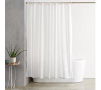 Shower Curtain with Hooks Water and Mould Resistant Fabric Machine Washable