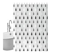 Shower Curtains - Water Drop Pattern Bathroom Liner For Shower | Waterproof, Flexible, Washable And Textured Fabric Accessories For Bathtub, Interior Window, Bathroom Decor