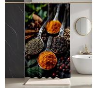 Shower Curtains Yellow Shower Curtain Kitchen Bathroom Curtains with 12 Hooks, HD Printing Waterproof Bath Curtain Quick-Drying Washable for Wet Room, Bathroom Decor, Bath Tub 200 x 240 cm -zpg25073RI
