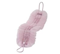 Shower cushion and back sponge: double-sided scrub bath sponge, long soft mesh handle for thorough cleaning, gentle peeling for the skin, shower