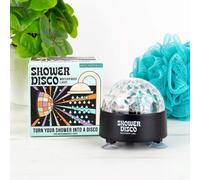 Gift Republic Shower Disco Light - Waterproof LED Bathroom Lighting - USB Rechargeable - Fun & Easy to Use - Unique Bathroom Accessory Suction Attachment