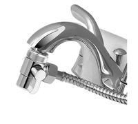 Shower Diverter Universal Faucet Adapter Splitter Diverter Valve Water Tap Connector for Kitchen Sink Shower Shower(Plastic)