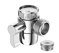 Shower Diverter Valve 3 Way Kitchen Tap Diverter Brass Sink Faucet Splitter M22 X M24 Adapter Replacement Part for Bathroom Bathtub