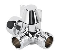 Shower Diverter Valve Water Diverter Valve Shower Three-Way Connector T-Shaped Adapter Toilet Bidet Faucet Splitter