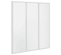 Shower Bath Screen Wall 141 x 132 cm 3 Panels Foldable