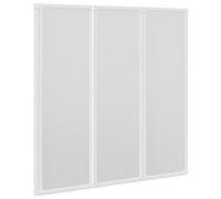 vidaXL Shower Bath Screen Wall 141 x 132 cm 3 Panels Foldable