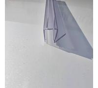 Shower Door Boom Seal 2 Pack 50cm Transparent PVC Glass Shower Seal Strip for 6/8/10/12mm Frameless Doors, Replacement Shower Gasket Water Defltor for Wet and Dry Sepaion Baroom Use(8mm)