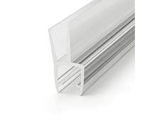 Shower Door Bottom Seal, 39.3 in × 8/10/12 mm Glass Shower Door Bottom Seal, Stop Shower Leaks and Create a Water Barrier, PVC(Gear 2-12mm)