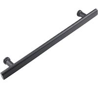 Shower Door Handle 2 Pack Black Stainless Steel Door Handle | Full Polished Finish Glass Door Knob | Polish Chrome Towel Bar | Shower Screen Door Pull Push Button (440mm-540mm Ch ( Color : Chrome blac