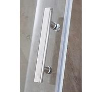 Shower Door Handle 2 Pack Shower Glass Door Handle for Bathroom SUS304 Stainless Steel Polished Chrome Finish Push and Pull Glass Door Handle - Door Knob Replacement ( Color : Chrome , Size : 165mm )
