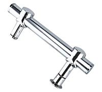 Shower Door Handle 9.8 Inch Adjustable Aluminium Glass Handle Rust Resistant Grip for Bathroom Sliding Shower Doors Home Hotel Renovation