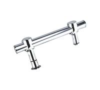 Shower Door Handle, Adjustable Hole Distance Grab Bar for Bathroom Glass Door, Single Side Door Handle with Accessories Towel Bar - Stainless Steel (Size : 250mm)