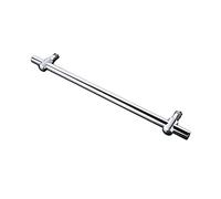 Shower Door Handle, Adjustable Hole Distance Grab Bar for Bathroom Glass Door, Single Side Door Handle with Accessories Towel Bar - Stainless Steel (Size : 550mm)