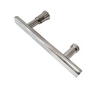 Shower Door Handle,Bath Door Handle,Polish Chrome Grab Bar for Bathroom Shower Enclosures Glass Door，Single Side Door Push and Pull Handle Sets(300mm)