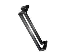 Shower Door Handle,Double-Bent Square Tube Handrail,Stainless Steel Door Handle,for Shower Room Office Residence Shop(Color 2,Hole spacing 775mm)