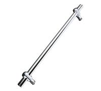 Shower Door Handle Hole to Hole 27.55" Stainless Steel Glass Door Handle Hole Center for Dointerior Exterior for Glass Offices Shower Doors/Sier/Hole Distance -225Mm