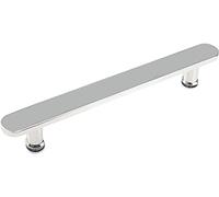 Shower Door Handle Stainless Steel Polished Finish, Push and Pull Bathroom Door Knobs Grab Bar for Tempered Bath Glass or Hotel