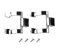 Shower Door Handles Replacement Chrome Zinc Alloy Pull Handle for Glass Doors 145mm Hole Centres Bath Enclosure Knobs Set of 2