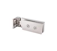 Shower Door Hinge, Pivot Hinge Shower Door 304 Stainless Steel for 6mm-12mm Swing Door Shower Hinges (90 Degree Polished(Screw Holes Visible))