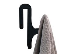 Shower Door Hook - Bathroom No Drilling Hanger | Clamp On Hook for Kitchen Dormitory Closet Apartment Bedroom Shower Cabinet Laundry for Towel Clothes Bathrobes