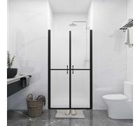 Shower Door Matt ESG Safety Glass 5mm (88-91) x190cm Aluminium Frame with Modern Handles Adjustable Shower Enclosure for Bathroom Recess Barrier-Free Splash Guard Easy Assembly