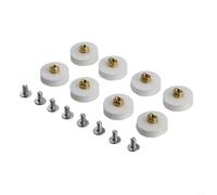 Shower Door Rollers 22.5mm Diameter - 8 Pack Replacement Wheels for Glass Shower Doors - Nylon Brass Ball Bearing Runners with Anti-Rust & Quiet Operation