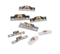 Shower Door Rollers 2pcs Stainless Steel Window Pulley Glass Sliding Door Roller Runner Display Cabinet Mute Wheel 7mm 10mm 12mm(Color3)