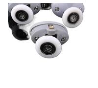 Shower Door Rollers 4/8pcs Oval 23mm 25mm Nylon Single Pop Up Pulley Runner Wheel Shower Cabin Sliding Glass Door Rollers(4pcs top,25mm)