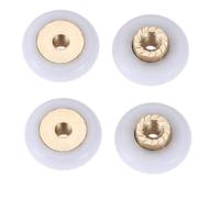 Shower Door Rollers 4Pcs 18mm Dia Sliding Shower Door Replacement Wheel Roller Casters Furniture Castors Runners Wheels For Shower Enclosures Runner Shower Door Wheels
