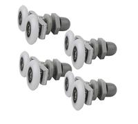 Shower Door Rollers 4Pcs 19/23/25/27mm Twin Bathroom Shower Door Sliding Roller Sliders Vintage Arc Room Glass Wheel(27mm)