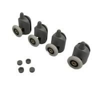 Shower Door Rollers 4pcs-8pcs/lot Copper Tie Rod and Plastic Material Shower Rooms Cabins Pulley Runners/Rollers/Pulleys,Diameter 23mm/25mm(4pcs Lower Parts,Diameter 23mm)