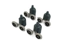 Shower Door Rollers 4pcs-8pcs/set Shower Door Enclosures Rollers Runners Wheels Pulleys Upper Part Or Lower .Diameter20mm/22mm/23mm/25mm/27mm(4pcs Lower Parts,23mm)