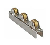 Shower Door Rollers 4PCS Frameless Glass Door and Window Pulley with 3 Copper Wheels for 8-10mm Sliding Roller Assembly(for 8mm Glass)