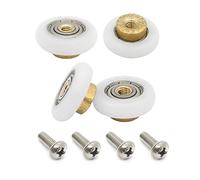 Shower Door Rollers 4pcs Shower Door Rollers Pulley Bathroom Sliding Glass Wheels Accessories 20mm-27mm