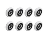 Shower Door Rollers 8PCS 19/23/25mm Old-Fashioned Shower Room Pulley Bathroom Glass Sliding Door Wheel Accessories Roller for(19mm)