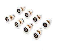 Shower Door Rollers 8PCS 20/23/25/27mm Diameter Shower Glass Sliding Door Hanging Wheel Roller Bathroom Cabinet Pulleys(20mm)