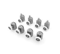 Shower Door Rollers 8pcs Diameter 23/25/27mm Shower Door Rollers Wheels Room Pulley Replacement 4top +4bottom(Grey,25mm)