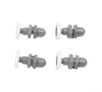 Shower Door Rollers Replacement Set of 4, Adjustable Glass Sliding Door Wheels with Nylon Runners for Bathroom Shower Cabin Enclosure and Steam Room Doors, Top Bottom Pulley Repair Kit(25mm)