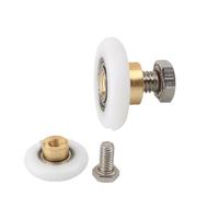Shower Door Rollers, Shower Door Rollers Nylon Copper Hanging Round 8 pcs for Sliding Glass(Diameter 23mm)